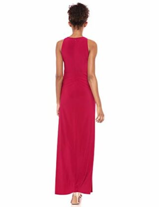 Adrianna Papell Mattiertes Jerseykleid Abendkleid, Rot