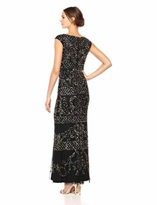 Adrianna Papell Meerjungfrauenkleid Abendkleid, Schwarz