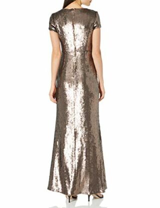 Adrianna Papell Meerjungfrauenkleid mit Pailletten Abendkleid, Gold