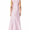 Adrianna Papell Mikado Hi Low-Kleid Abendkleid, Lila