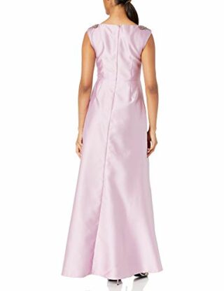 Adrianna Papell Mikado Hi Low-Kleid Abendkleid, Lila