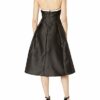 Adrianna Papell Neckholder Abend Kleid mit Perlen, Schwarz