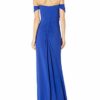 Adrianna Papell Plissiertes Jersey-Säulenkleid, Abendkleid, Blau