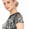 Adrianna Papell T-Shirt-Kleid mit Perlen, Schwarz