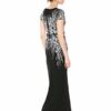 Adrianna Papell T-Shirt-Kleid mit Perlen, Schwarz