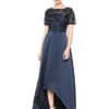 Adrianna Papell langes Abendkleid, Blau