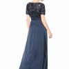 Adrianna Papell langes Abendkleid, Blau