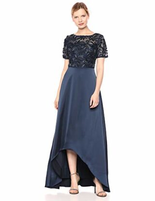 Adrianna Papell langes Abendkleid, Blau