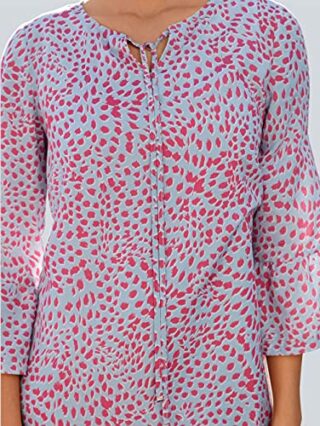Alba Moda Knielanges Kleid aus Viskose, 3/4-Ärmel, Rot