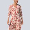 Alba Moda Knielanges Kleid aus Viskose, Halbarm, Rot