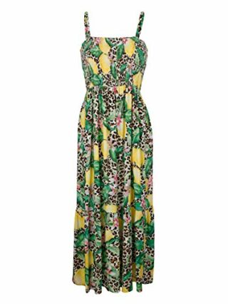 Alba Moda Maxi Kleid aus Viskose, Bunt