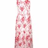 Alba Moda Maxi Kleid aus Viskose, Rot