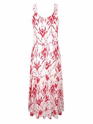 Alba Moda Maxi Kleid aus Viskose, Rot
