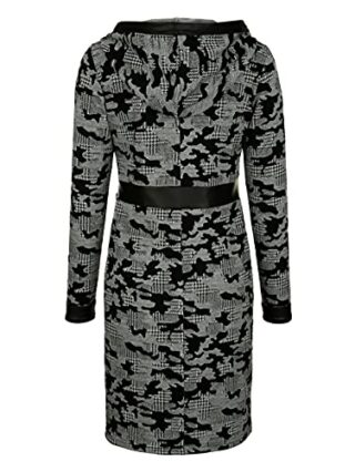 Alba Moda Mini Kleid, Langarm, Grau