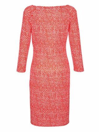 Alba Moda Mini Kleid in Koralle aus Viskose, 3/4-Ärmel, Orange