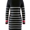 Alba Moda Mini Kleid mit Polokragen, Langarm, Schwarz