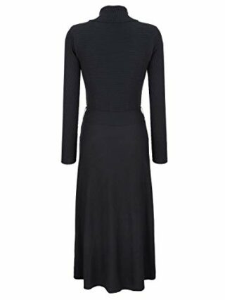 Alba Moda Strickkleid mit ausgestelltem Rockteil, Blau