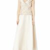 Alex Evenings Abendkleid mit Bluse, Beige