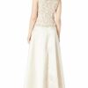 Alex Evenings Abendkleid mit Bluse, Beige