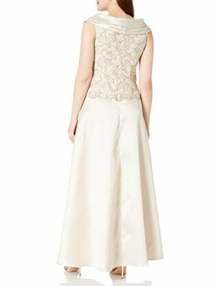 Alex Evenings Abendkleid mit Bluse, Beige