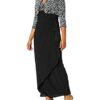 Alex Evenings Empire-Taillenkleid mit Rock und Jacke, Schwarz
