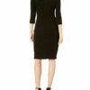 Alex Evenings Kurzes Cocktailkleid aus Crepe, Schwarz
