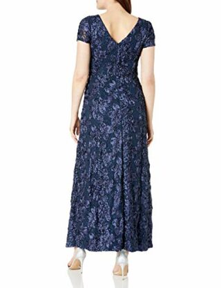 Alex Evenings Langes A-Linien-Blumenkleid, Pink
