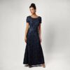 Alex Evenings Langes A-Linien-Blumenkleid, Pink