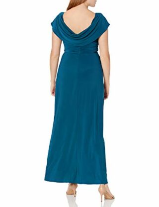 Alex Evenings Langes A-Linien Kleid, Blau