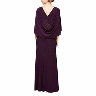 Alex Evenings Langes A-Linien-Kleid, Lila