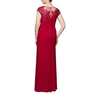 Alex Evenings Langes Abendkleid mit A-Linien-Rock, Lila
