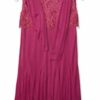 Alex Evenings Langes Kleid mit Flügelärmeln, Pink