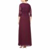 Alex Evenings Langes Kleid mit Paillettenspitze, Lila