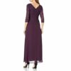 Alex Evenings Langes Kleid mit ausgestelltem Rock, Lila