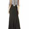 Alex Evenings Langes Strickkleid mit Schal, Schwarz