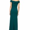 Alex Evenings Langes, schulterfreies Kleid aus Crepe, Grün