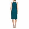 Alex Evenings Midi Etuikleid mit Overlay-Rock, Blau