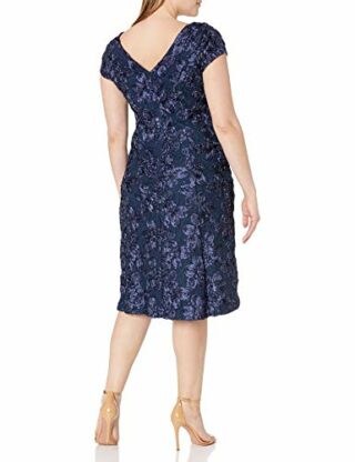 Alex Evenings Plus Size A-Linien Kleid mit Blumen, Pink