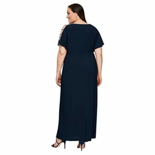 Alex Evenings Plus Size Abendkleid, Blau