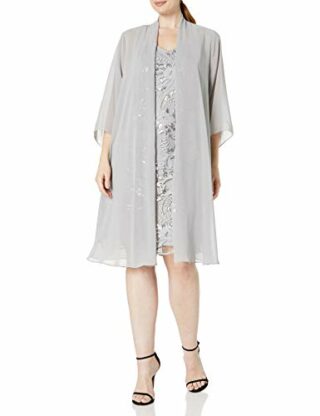 Alex Evenings Plus Size Etuikleid Midi-Länge, Beige