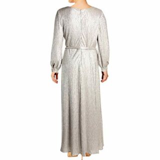 Alex Evenings Plus Size, Langes A-Linien-Kleid, Beige