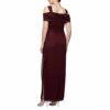 Alex Evenings Plus-Size Langes, offenes Schulterkleid mit Wasserfallausschnitt, Lila