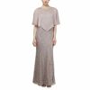 Alex Evenings Popover-Kleid mit offener Schulter, Beige