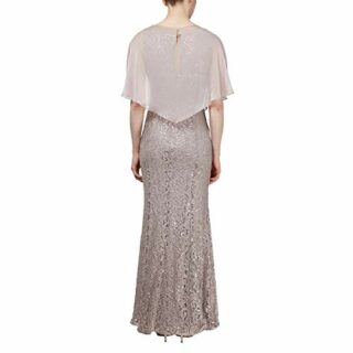 Alex Evenings Popover-Kleid mit offener Schulter, Beige