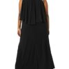 Alex Evenings Popover-Kleid mit offener Schulter Plus Size, Schwarz