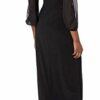 Alex Evenings Popover-Kleid mit offener Schultern, Schwarz