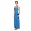 Alex Evenings Rüschenkleid mit Cascade-Rüschenrock, Blau