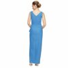 Alex Evenings Rüschenkleid mit Cascade-Rüschenrock, Blau