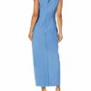 Alex Evenings Rüschenkleid mit Cascade-Rüschenrock, Blau