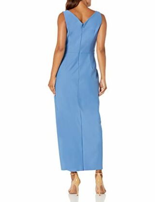 Alex Evenings Rüschenkleid mit Cascade-Rüschenrock, Blau